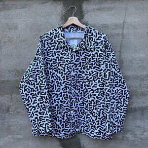 80’s Korean Military School Camo Button Down Jacket
